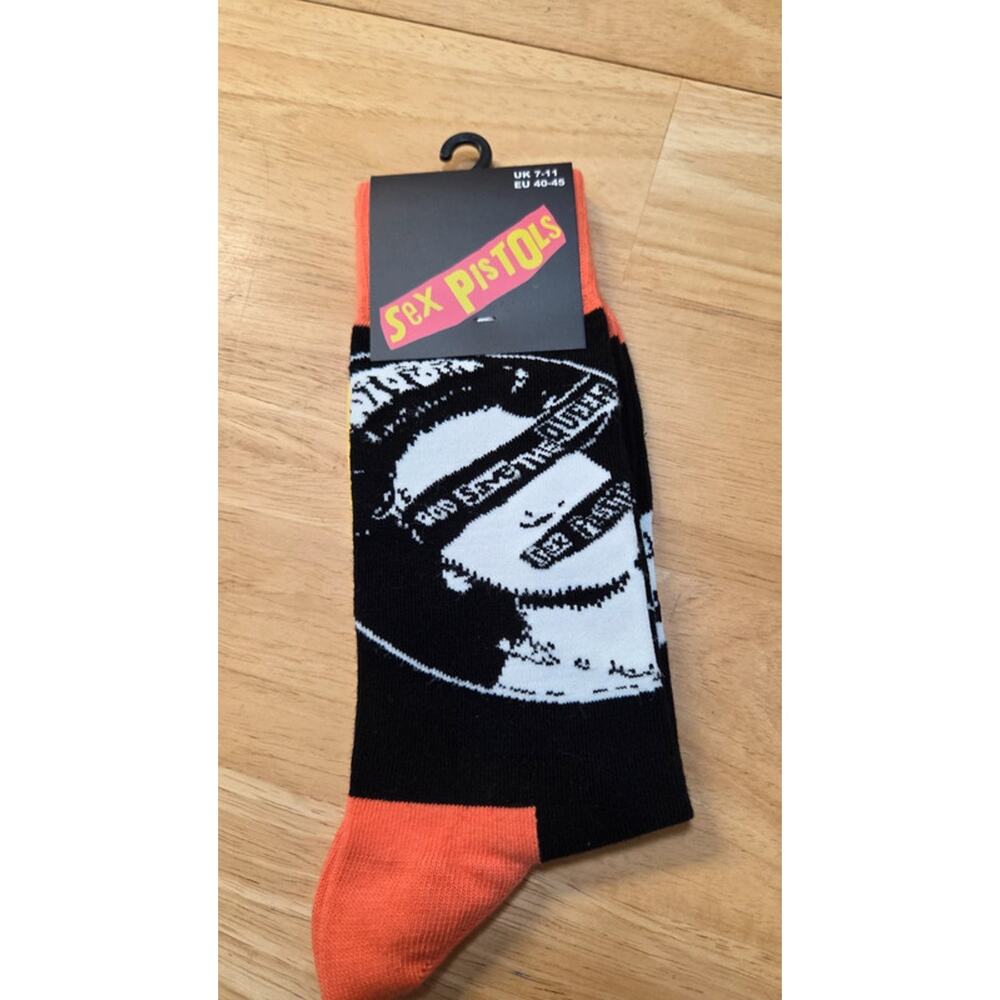 Sex Pistols Socks NWT God Save The Queen Anarchy In The UK Rock Off Official